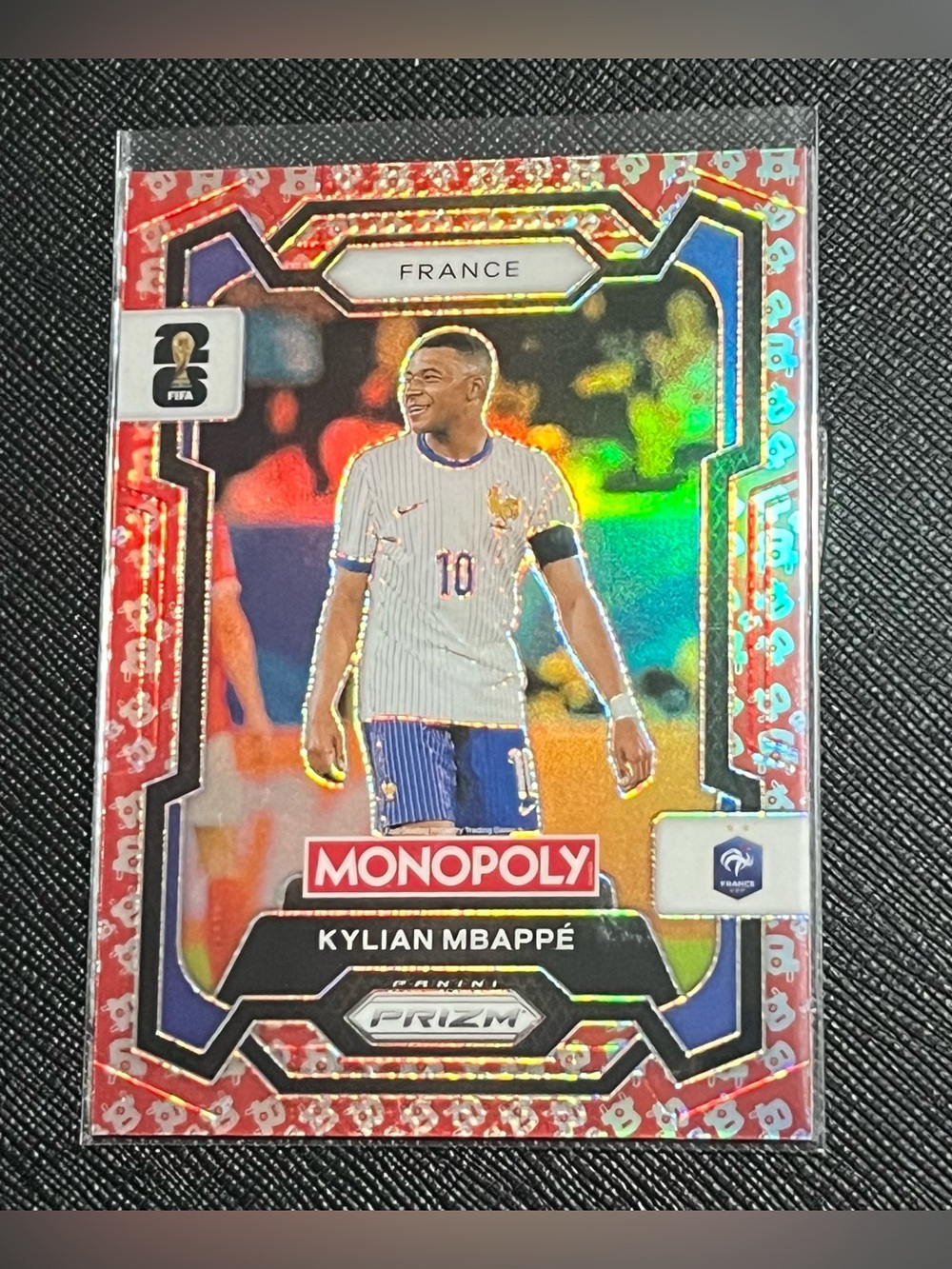 2026 Monopoly World Cup Prizm - Kylian Mbappe Free Parking EXCLUSIVE #7 France